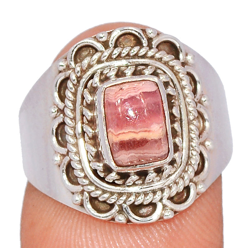 Fine Filigree - Rhodochrosite Ring - RDOR2664