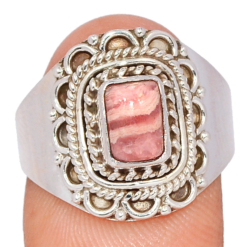 Fine Filigree - Rhodochrosite Ring - RDOR2670