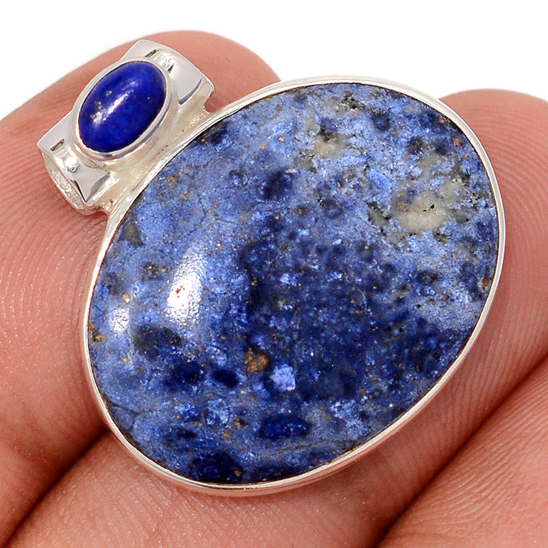 1" Rhodusite & Lapis Pendants - RDSP107