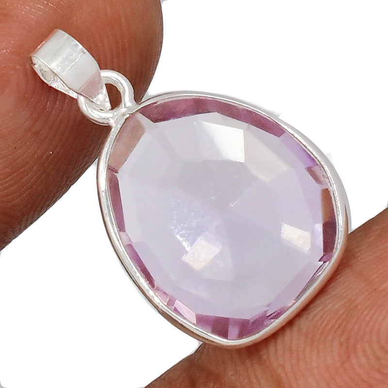 1" Rose De France Amethyst Pendants - RFAP357