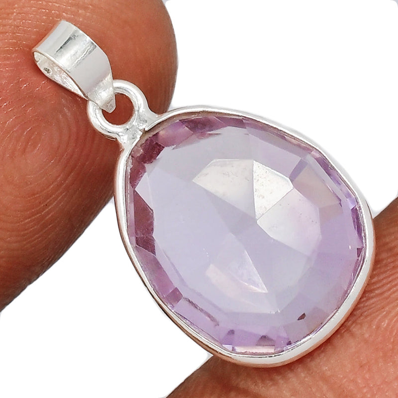 1" Rose De France Amethyst Pendants - RFAP367