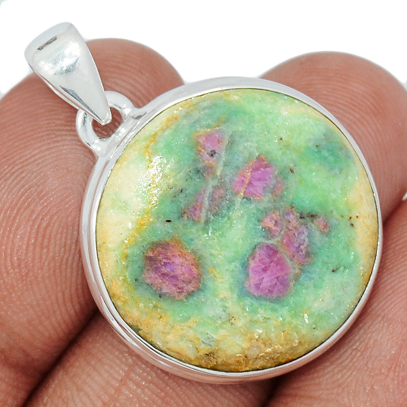 1.2" Ruby In Fuchsite Pendants - RIFP2035