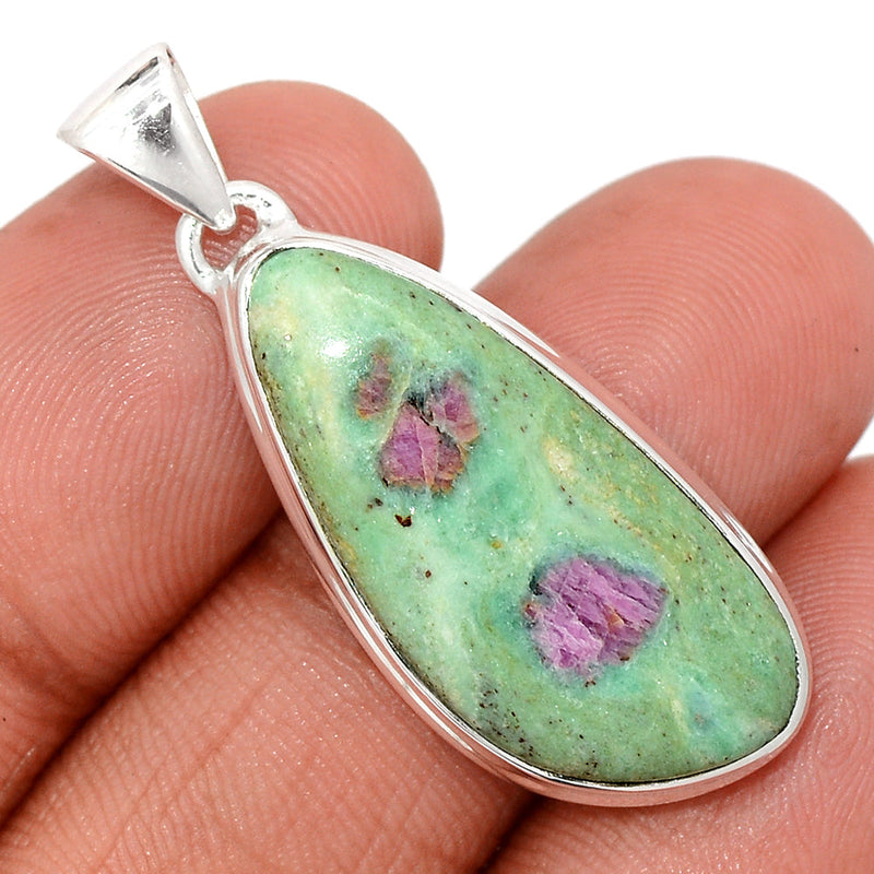 1.5" Ruby In Fuchsite Pendants - RIFP2041