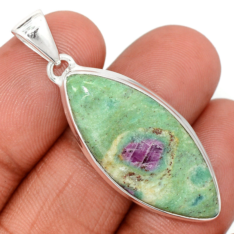 1.7" Ruby In Fuchsite Pendants - RIFP2061