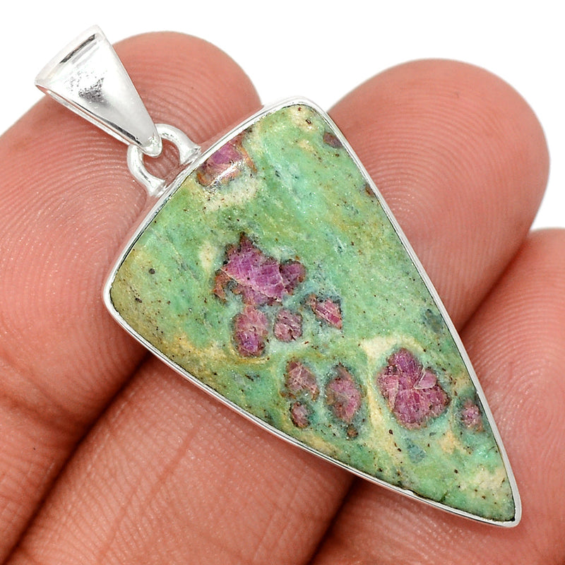 1.7" Ruby In Fuchsite Pendants - RIFP2070