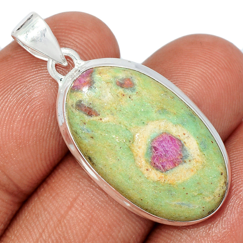 1.5" Ruby In Fuchsite Pendants - RIFP2078