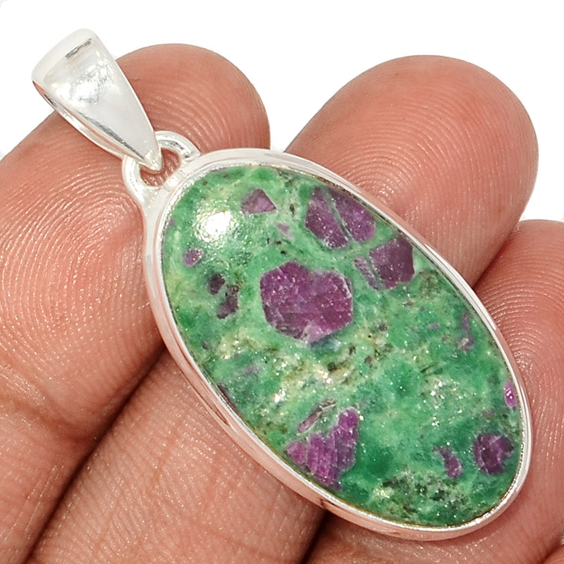 1.7" Ruby In Fuchsite Pendants - RIFP2120