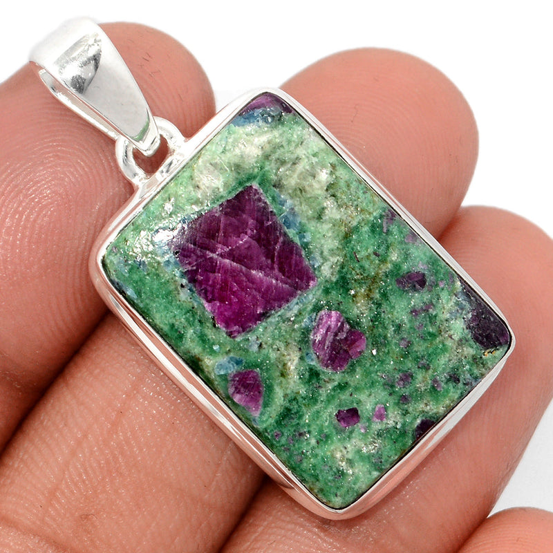 1.5" Ruby In Fuchsite Pendants - RIFP2141