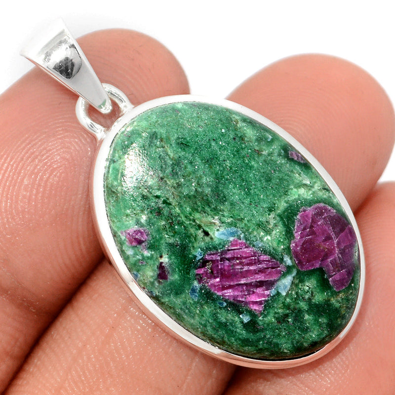 1.5" Ruby In Fuchsite Pendants - RIFP2143