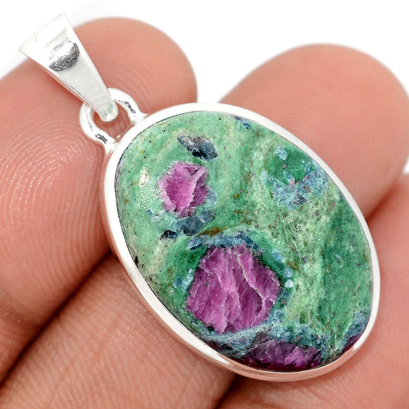 1.5" Ruby In Fuchsite Pendants - RIFP2158