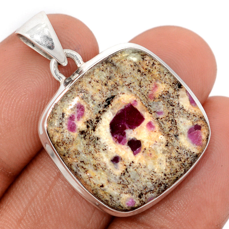 1.4" Ruby In Quartz Pendants - RIQP13