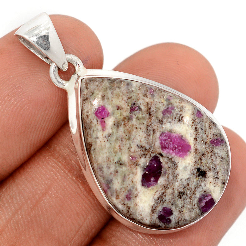 1.5" Ruby In Quartz Pendants - RIQP5