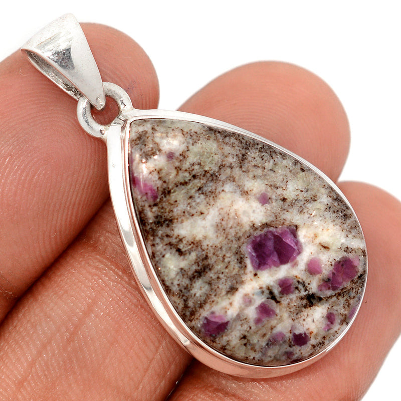 1.5" Ruby In Quartz Pendants - RIQP8
