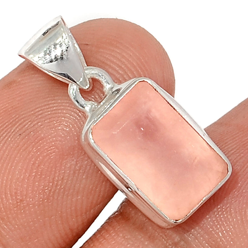 1" Rose Quartz Faceted Pendants - RQFP1164