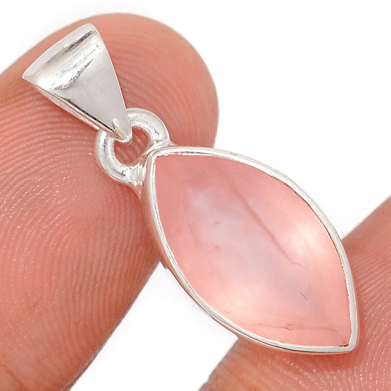 1.1" Rose Quartz Faceted Pendants - RQFP1167