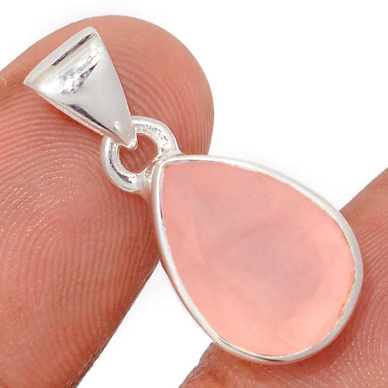 1" Rose Quartz Faceted Pendants - RQFP1168