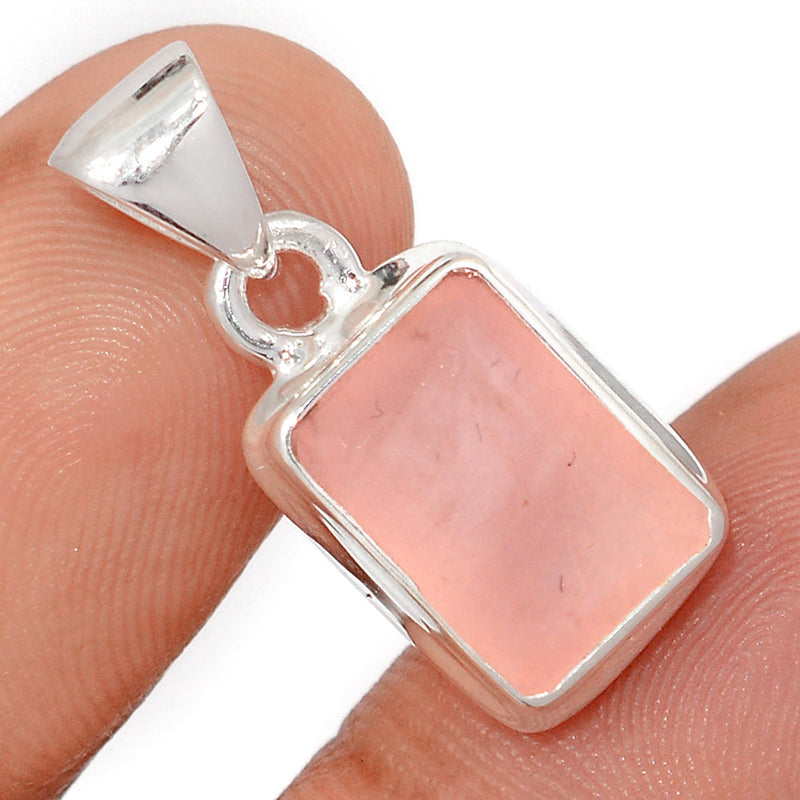 1" Rose Quartz Faceted Pendants - RQFP1175