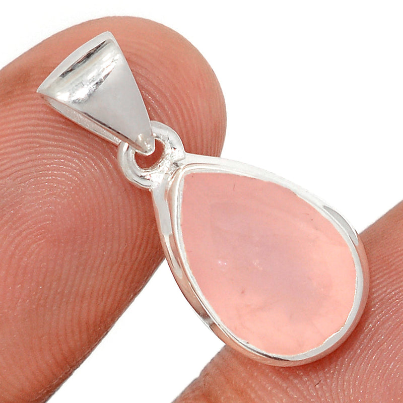 1" Rose Quartz Faceted Pendants - RQFP1179