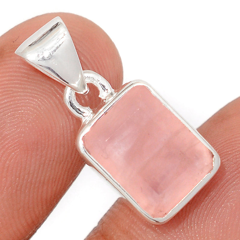 1" Rose Quartz Faceted Pendants - RQFP1180