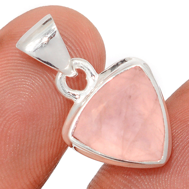 1" Rose Quartz Faceted Pendants - RQFP1184