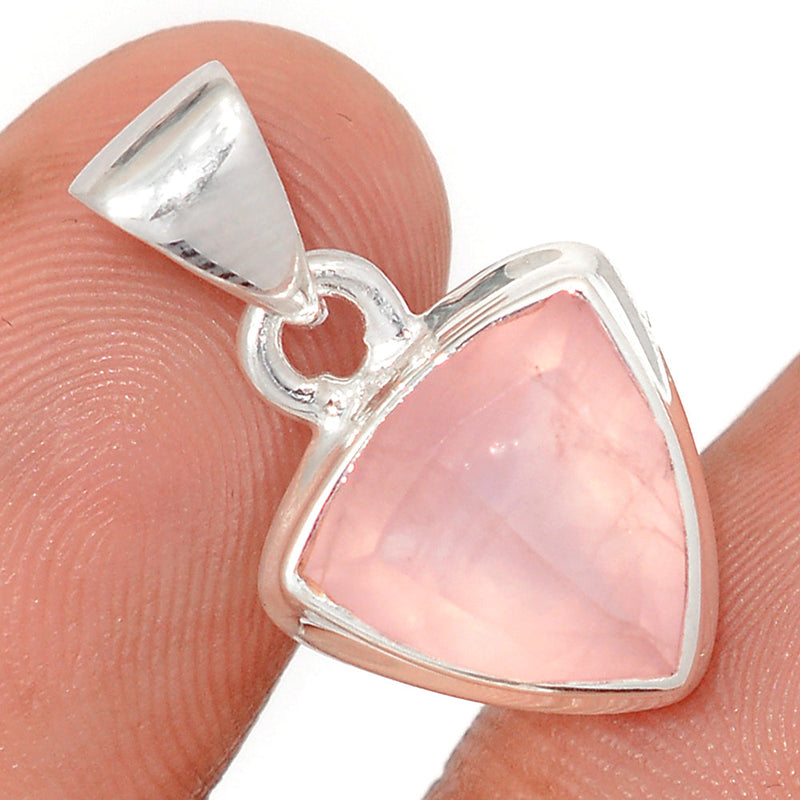 1" Rose Quartz Faceted Pendants - RQFP1188
