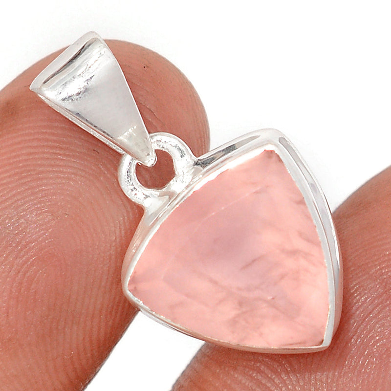 1" Rose Quartz Faceted Pendants - RQFP12