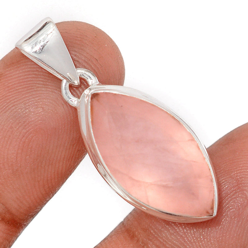 1.3" Rose Quartz Faceted Pendants - RQFP22