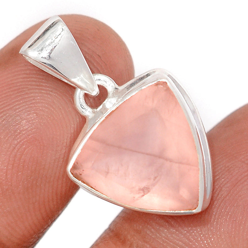 1" Rose Quartz Faceted Pendants - RQFP23