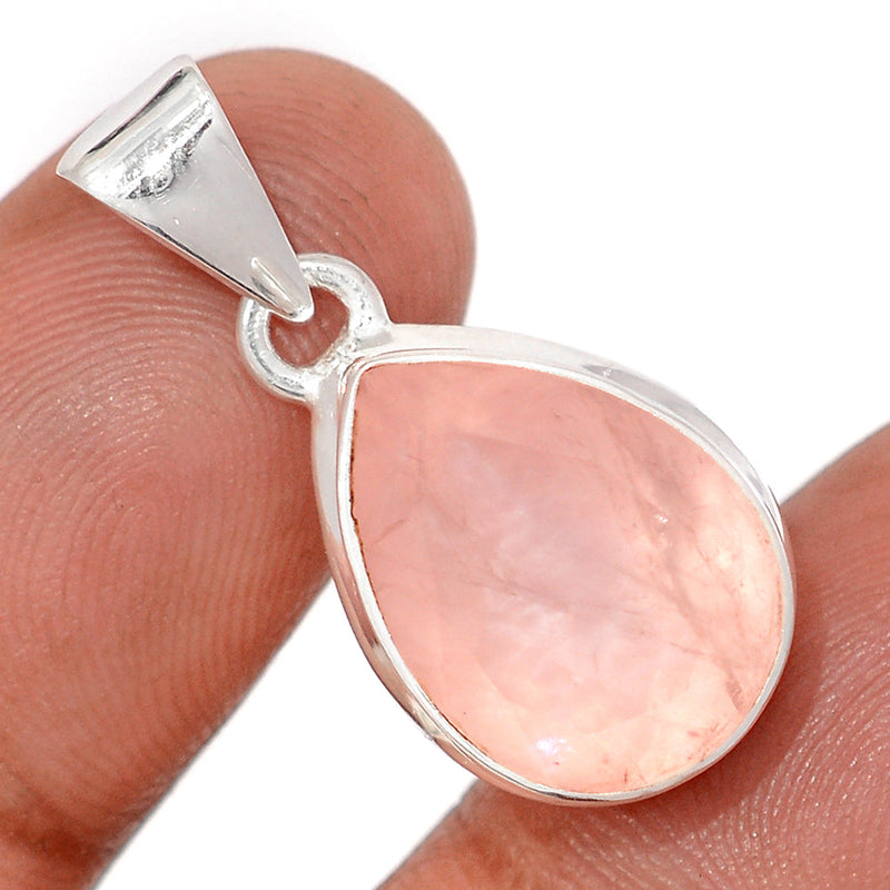 1.1" Rose Quartz Faceted Pendants - RQFP25