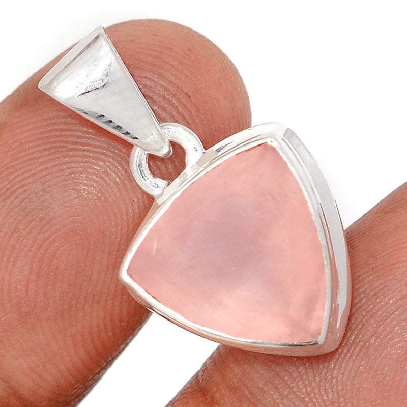 1" Rose Quartz Faceted Pendants - RQFP36