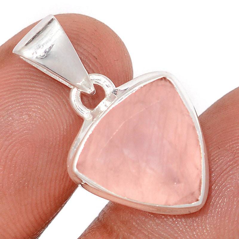 1" Rose Quartz Faceted Pendants - RQFP38