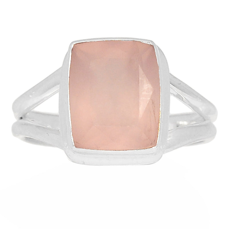 Rose Quartz Faceted Ring - RQFR1093