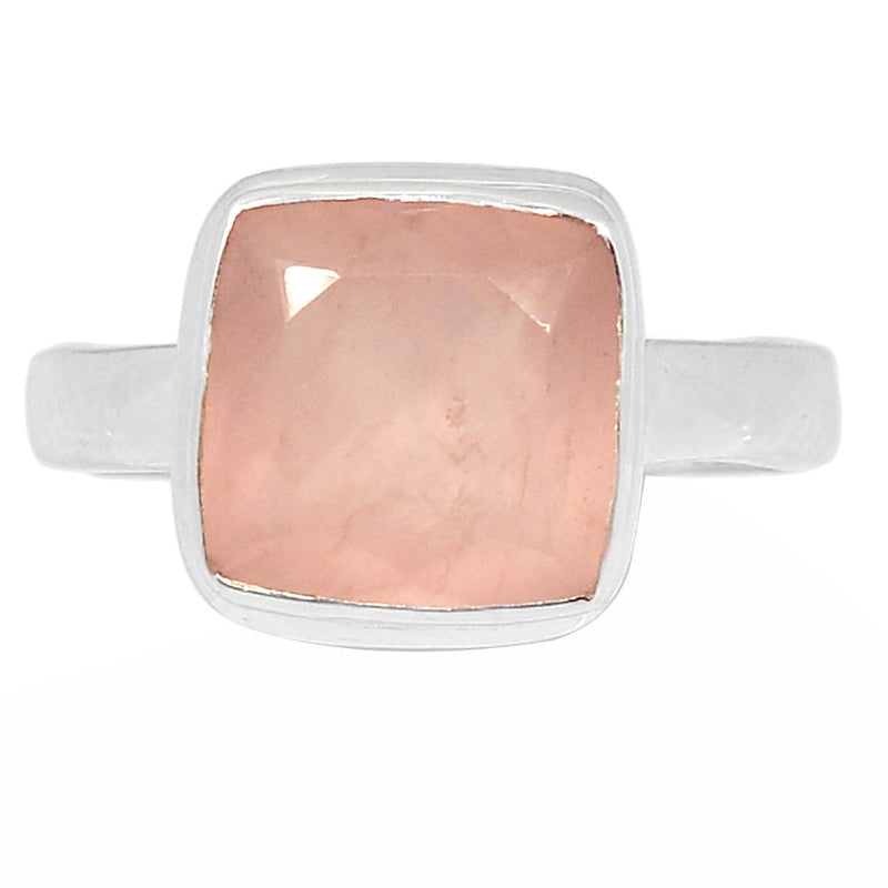 Rose Quartz Faceted Ring - RQFR1094