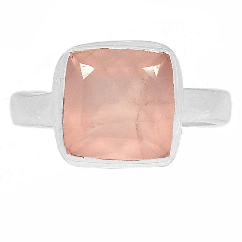 Rose Quartz Faceted Ring - RQFR1104