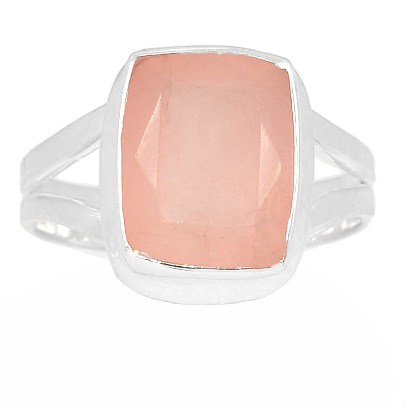 Rose Quartz Faceted Ring - RQFR1122