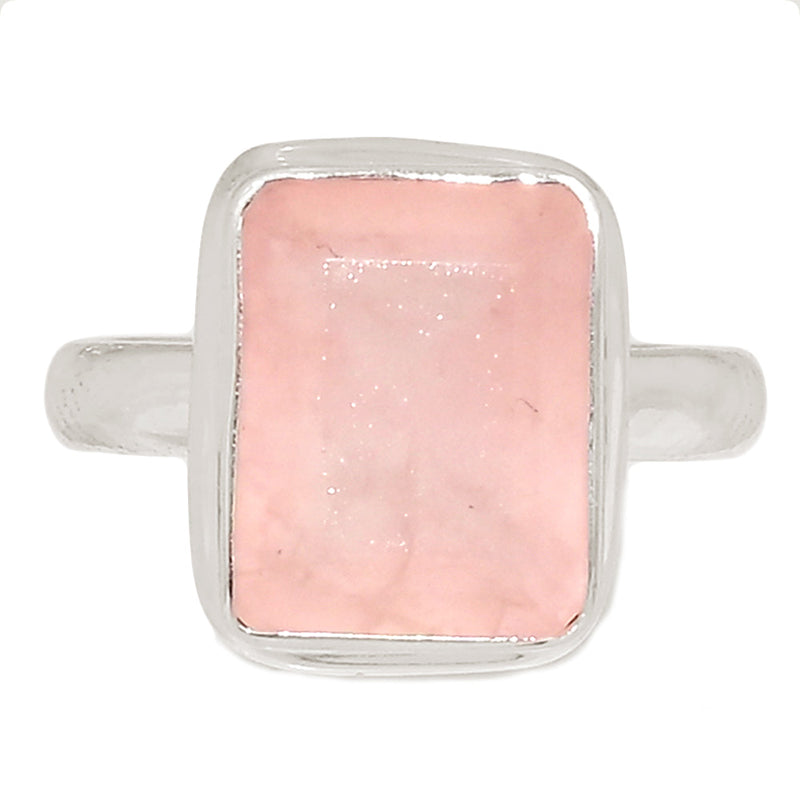 Rose Quartz Faceted Ring - RQFR1129