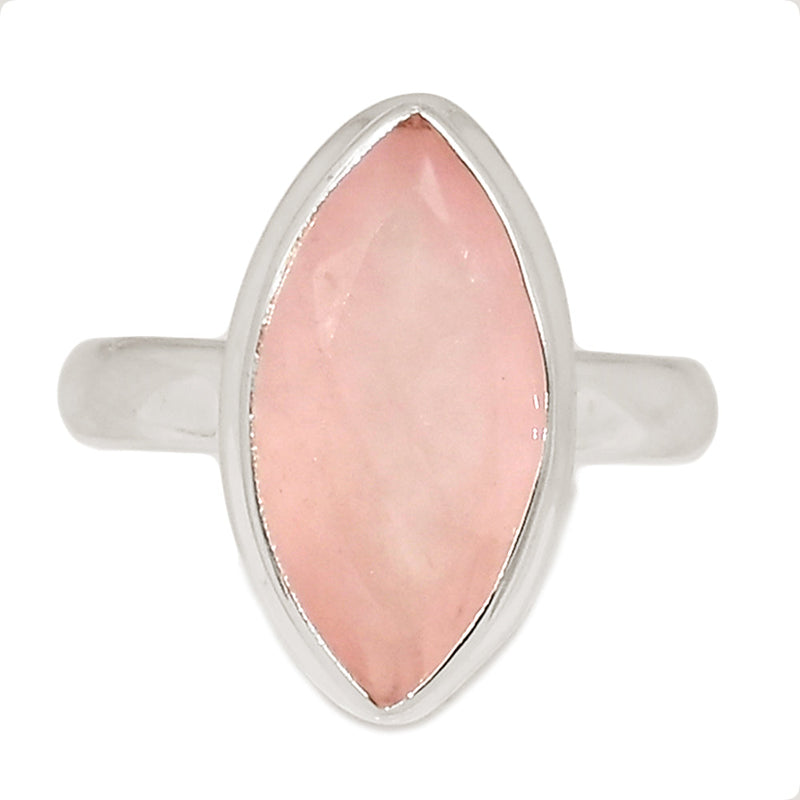 Rose Quartz Faceted Ring - RQFR1133