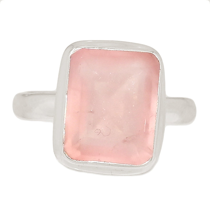 Rose Quartz Faceted Ring - RQFR1134