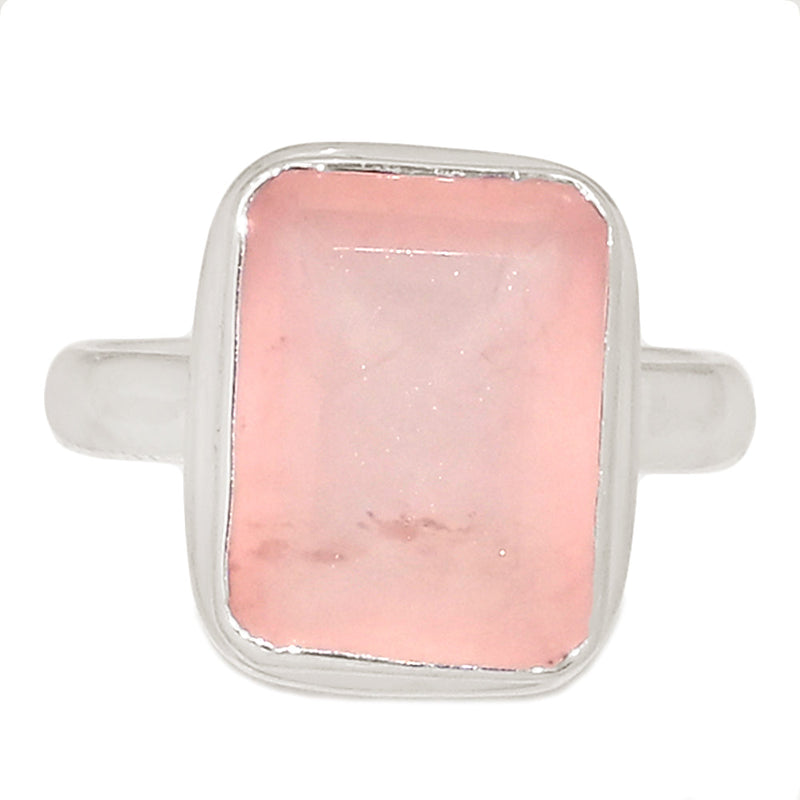 Rose Quartz Faceted Ring - RQFR1136