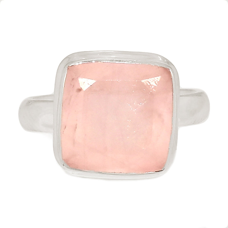Rose Quartz Faceted Ring - RQFR1139
