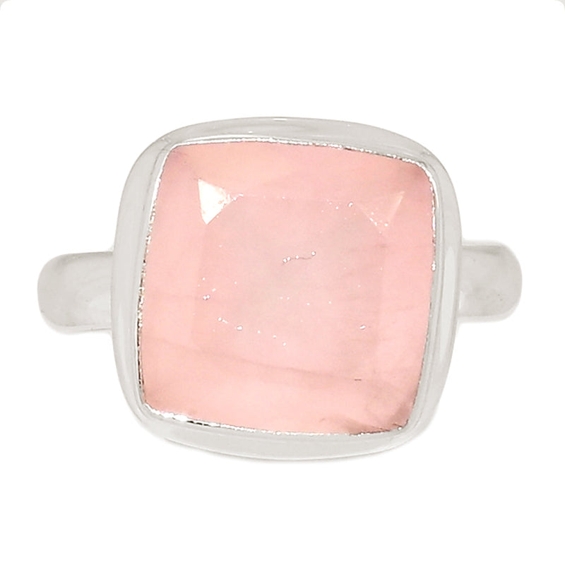 Rose Quartz Faceted Ring - RQFR1143