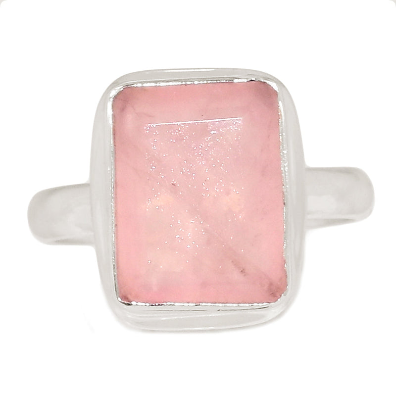 Rose Quartz Faceted Ring - RQFR1166