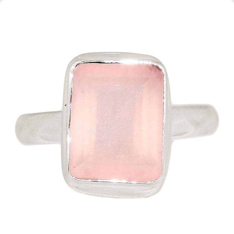 Rose Quartz Faceted Ring - RQFR1168