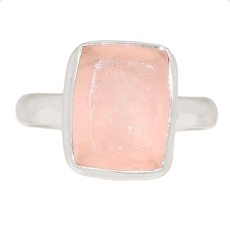 Rose Quartz Faceted Ring - RQFR1173