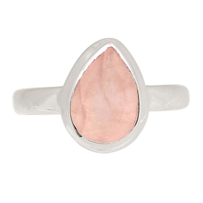 Rose Quartz Faceted Ring - RQFR1174