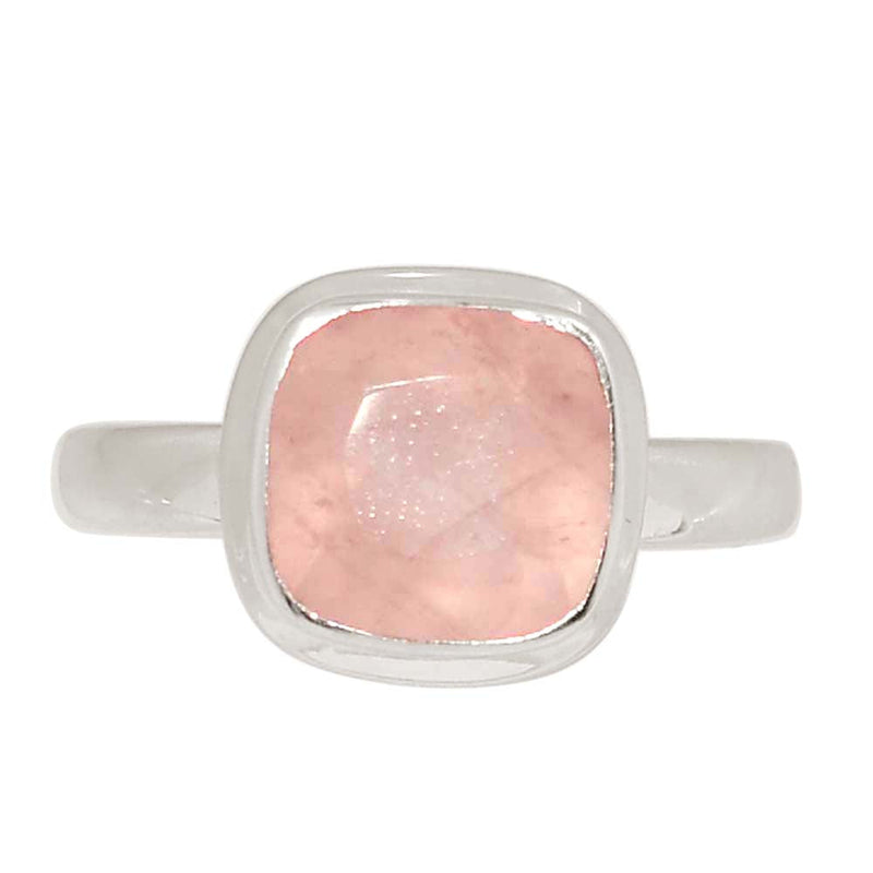 Rose Quartz Faceted Ring - RQFR1178