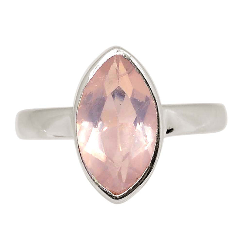 Rose Quartz Faceted Ring - RQFR1180