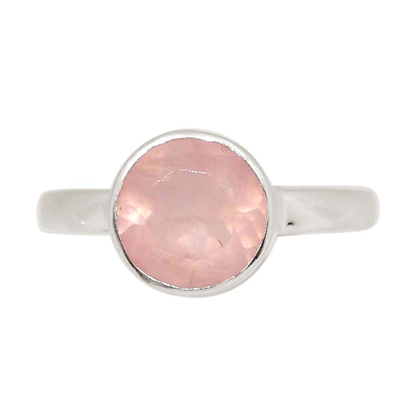 Rose Quartz Faceted Ring - RQFR1186