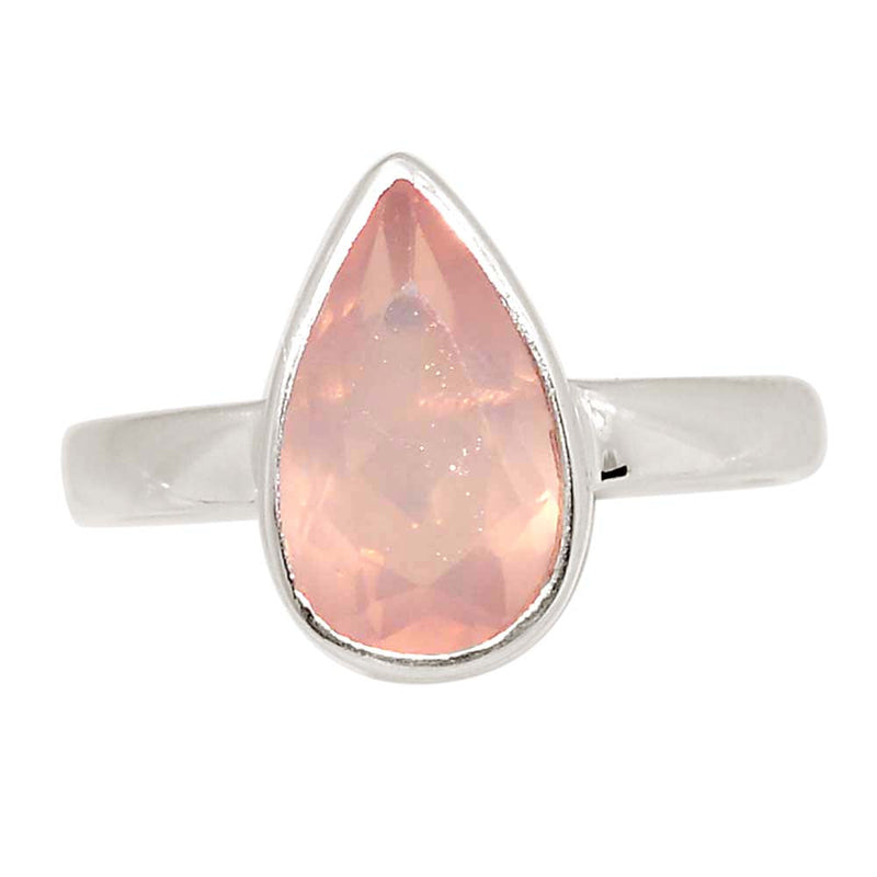 Rose Quartz Faceted Ring - RQFR1187