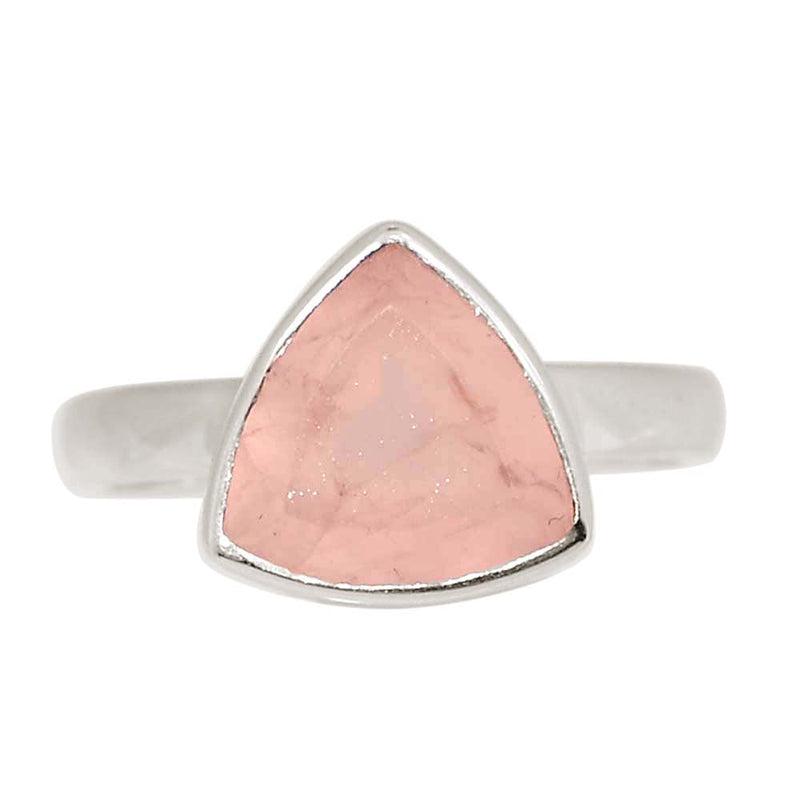 Rose Quartz Faceted Ring - RQFR1189